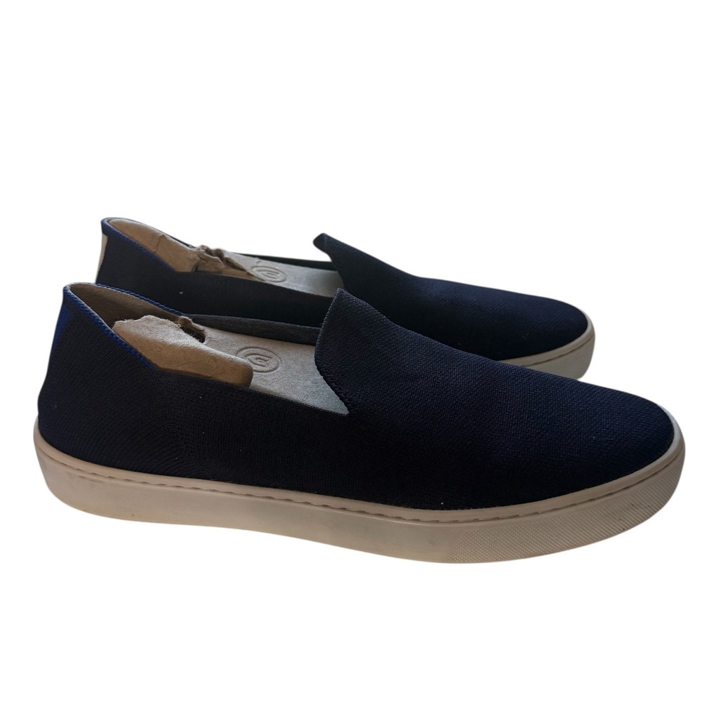 Rothys Navy Blue Slip On Sneakers Women's Size 9 Knit Comfort Casual‎ Shoes